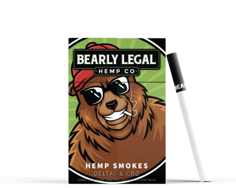 D8 Bearly Legal Delta 8 Hemp Cigarettes pack