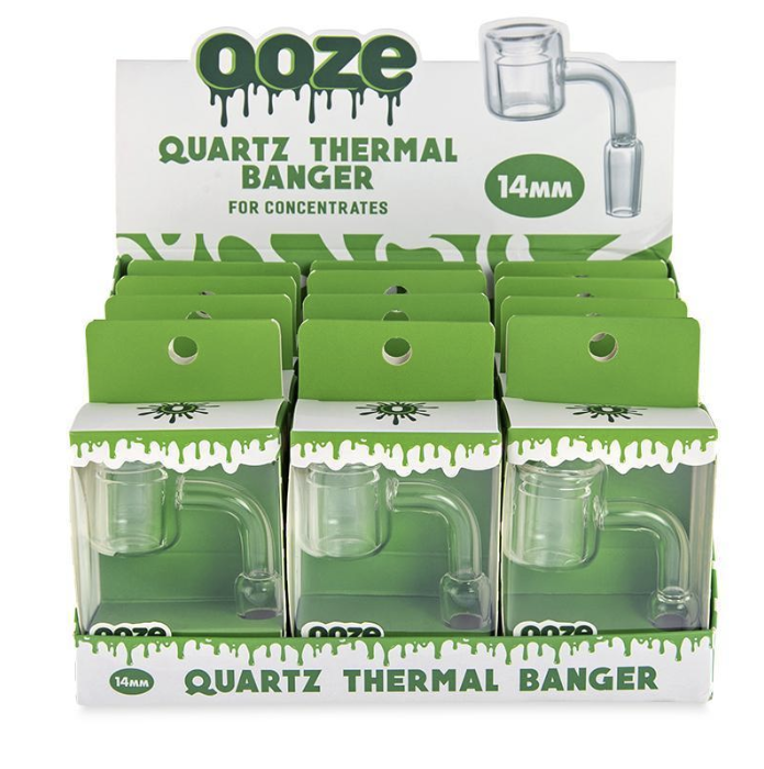 Ooze – Quartz Thermal Banger – 90 degree 14mm Male